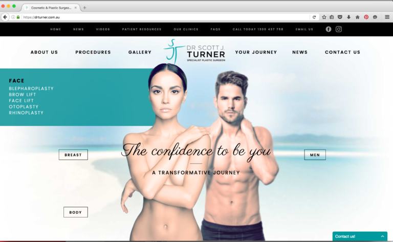 Website design for Dr Turner