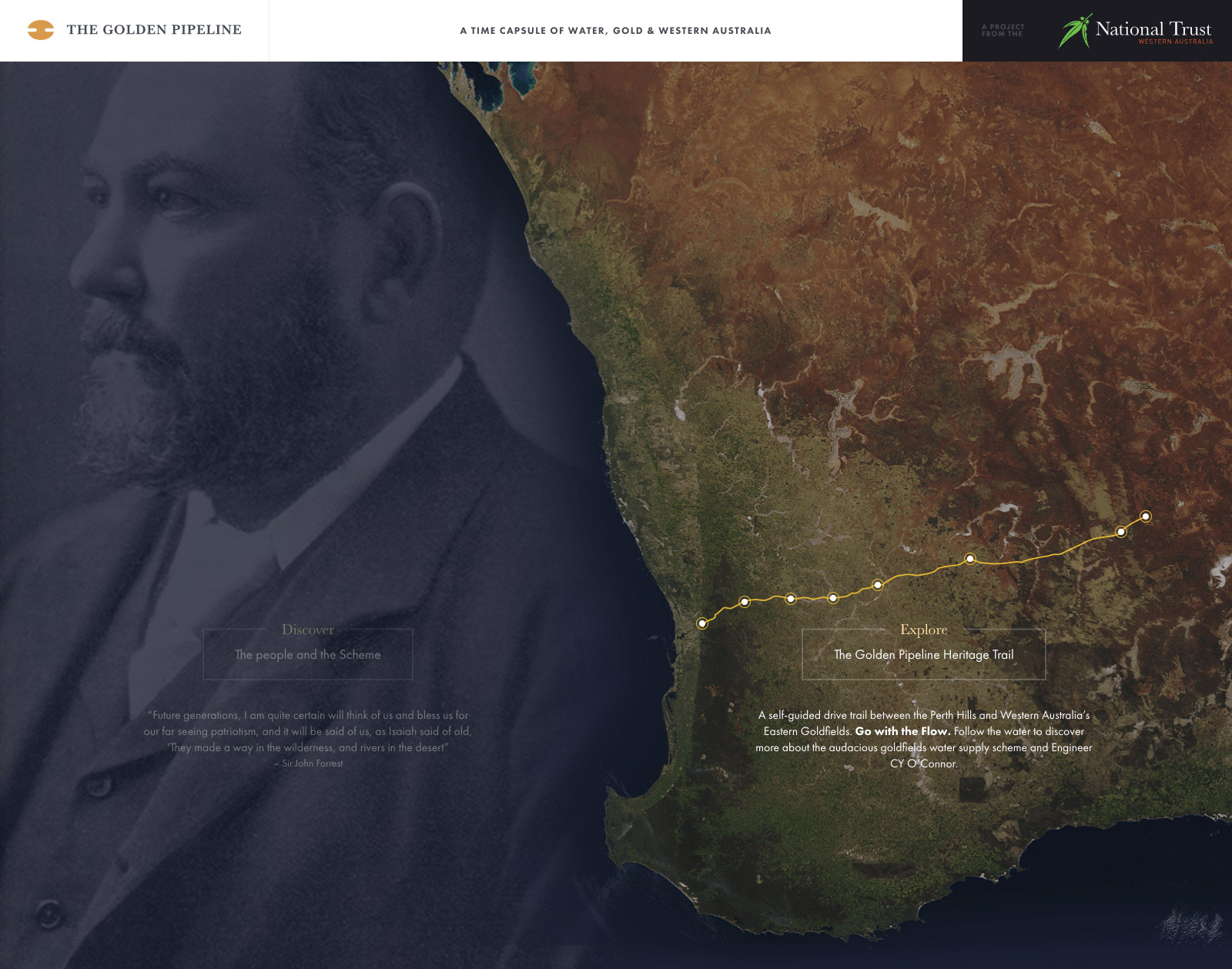 Golden Pipeline Heritage Trail - 20th Annual Australian Web Awards